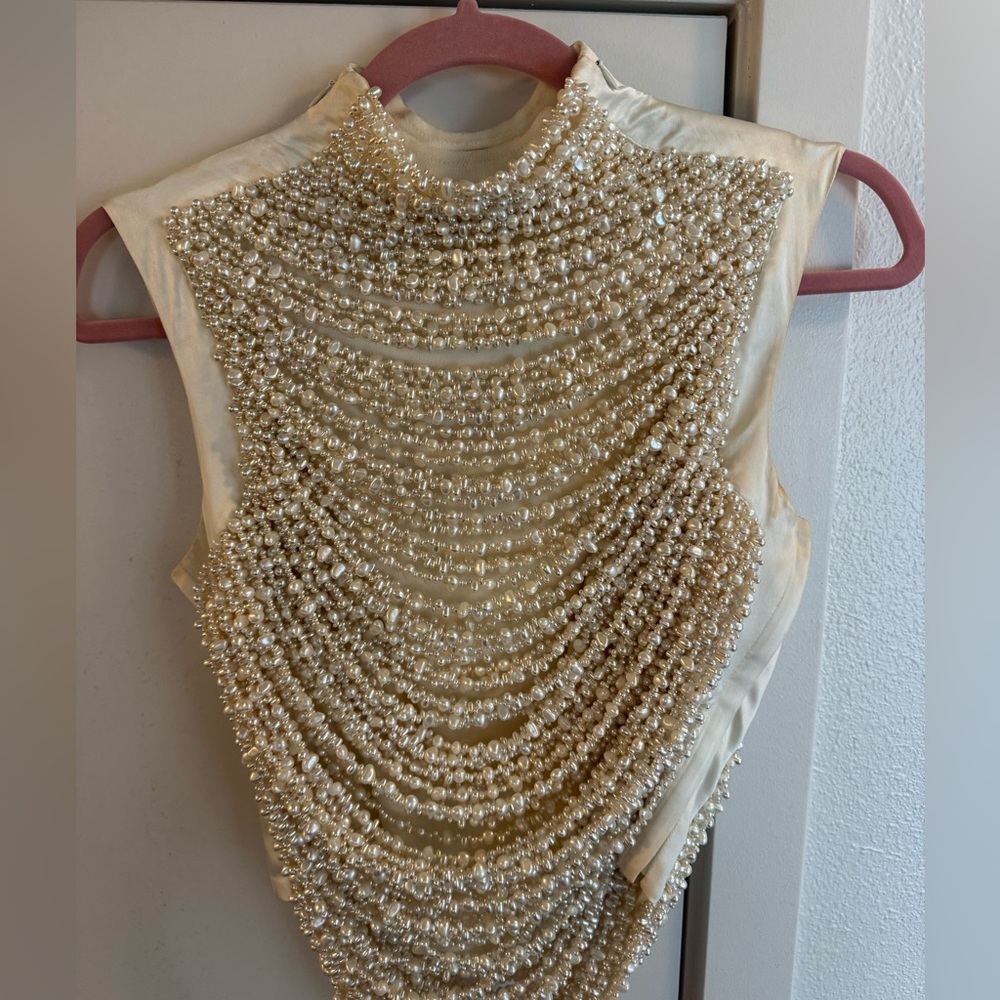 Cult Gaia TARAJI TOP, Pearl - Picture 2 of 7
